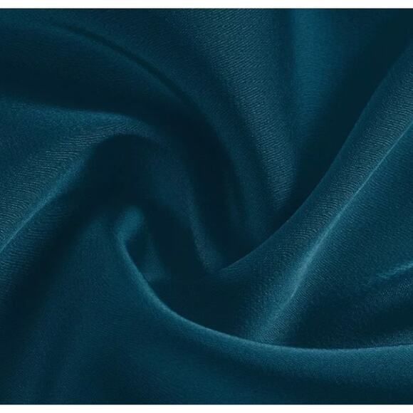 AW BRIDAL 6 S Deep Lake green satin Serena halter bridesmaid maxi dress NEW B126 - Picture 5 of 5